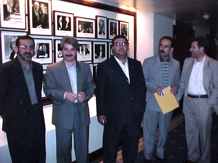 از چپ:‌ رضا تهرانی، شهاب الدین فرخ یار، احمد بورقانی، حسین قاضیان، رجبعلي مزروعي